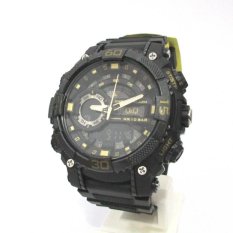 Q&Q QQ QnQ Analog Digital Jam Tangan Pria - Hitam - Strap Karet - GW87J004Y