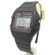 Q&Q QQ QnQ Digital Jam Tangan Pria - Hitam - Strap Karet - L116J001Y