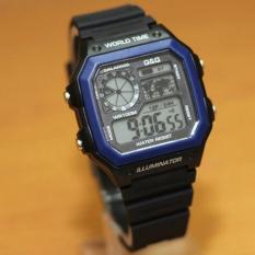 Q&Q Unisex VQ013 - Digital Watch - Tali Karet - Black