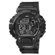 Q&Q Watch Sport Pria - Jam Tangan Pria - Hitam - Strap Resin - M144J001Y