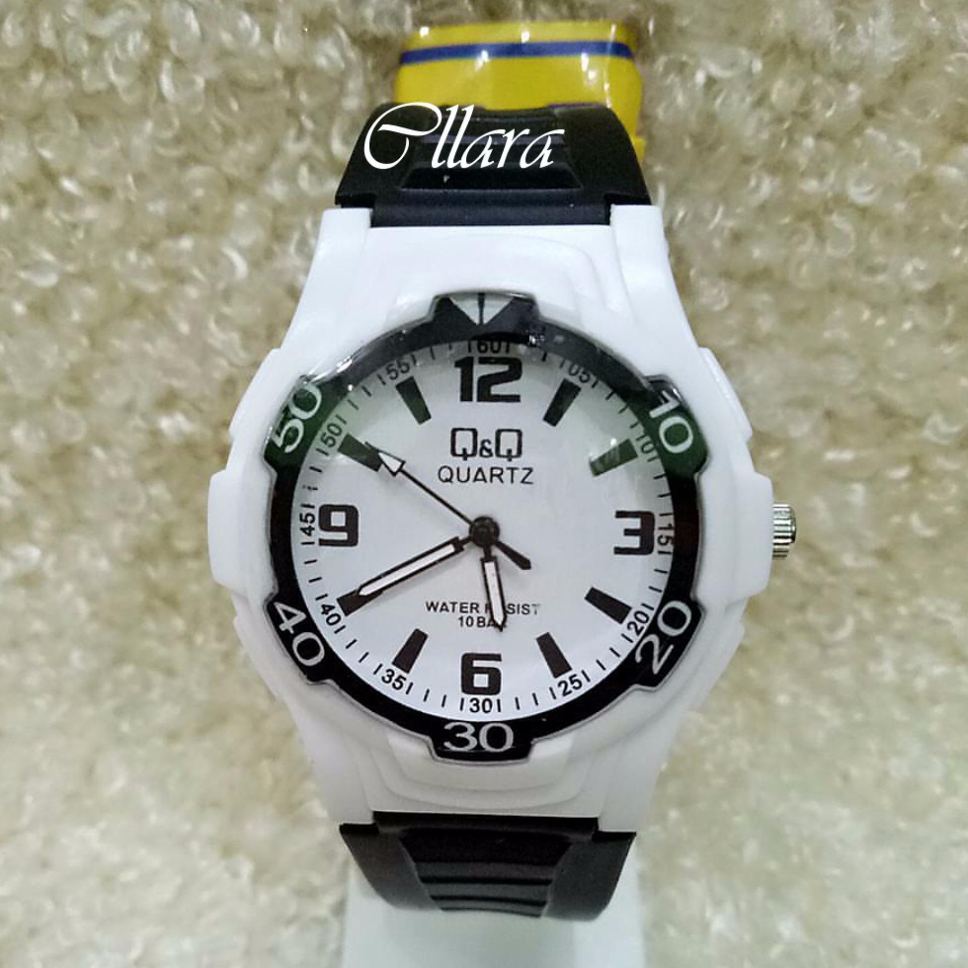 Q&Q Water Resist - Jam Tangan Wanita & Remaja - Analog - Tali Karet Lentur -