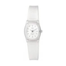 Q&Q QnQ QQ Resin Analog Jam Tangan Wanita - Putih - Strap Karet - VP29J024Y