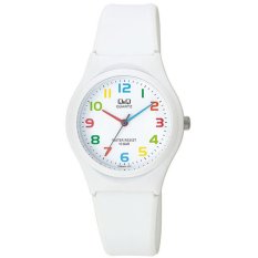 Q&Q QQ QnQ Resin Analog Jam Tangan Wanita - Putih - Karet - VQ86J013Y
