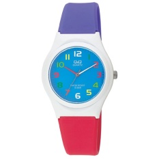 Q&Q QQ QnQ Resin Analog Jam Tangan Wanita - Ungu Merah - Strap Karet - VQ86J009Y