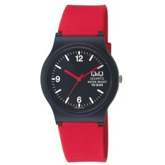Q&Q VP.46J025Y Jam Tangan Wanita - Merah Hitam - Karet
