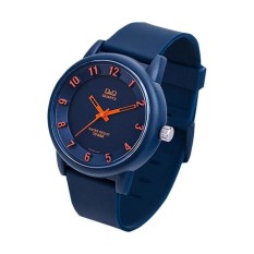 QnQ VR52J002Y Donker Original Q&Q VR52J Jam Tangan Pria Wanita Unisex Rubber Strap Anti Air Water Resist Box Exclusive