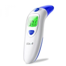 Qqcute Digital Inframerah Forehead Termometer Lebih Akurat Medical Fever Badan Basal Termometer Cocok untuk Bayi Anak Dewasa (Biru) -Internasional