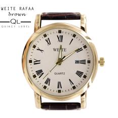 Quincy Label MVMT Rafaa - Jam Tangan Pria - Strap Kulit - Brown Gold
