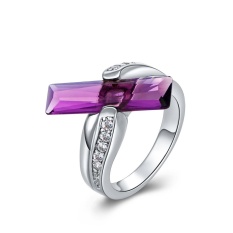 R100 Grosir Tinggi QualityNickle Gratis Antiallergic Baru Fashion Perhiasan 18 K Nyata Cincin Berlapis Emas untuk Wanita-Intl