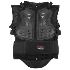 Baju Lindung Pembalap Motor Tubuh Jaket Pelindung Ski Zirah Badan (Hitam)-XL-Intl