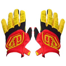 RajaMotor Sarung Tangan TLD Cross Full - Hitam/Merah/Kuning