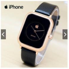 READY 7 WARNA ! JAM TANGAN PRIA WANITA APPLE IPHONE LEATHER CASE ROSE GOLD AP002