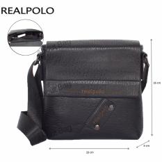 Real Polo Tas Selempang Kulit Sintetis 9305 - Hitam