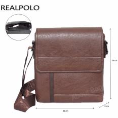 Real Polo Tas Selempang Kulit Sintetis 9308 - Coffee