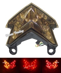Rear Tail Light Brake Turn Sinyal Lampu LED Terintegrasi untuk Kawasaki Ninja ZX6R Z800 2013 2014 2015 2016 Asap- INTL