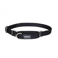 Merah Dingo Martingale Klasik 15 Mm Choke Kerah, Hitam,/-Internasional