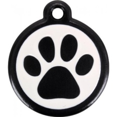 Merah Dingo QR Black PET Tag, Sidik Jari, Hitam,-Intl