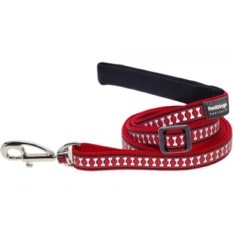 Merah Dingo Reflektif Dog Lead,, Merah-Intl