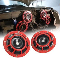 Merah Sangat Lantang Compact Electric Blast Tone Tone untuk Sepeda Motor Chopper 12 V Mobil
