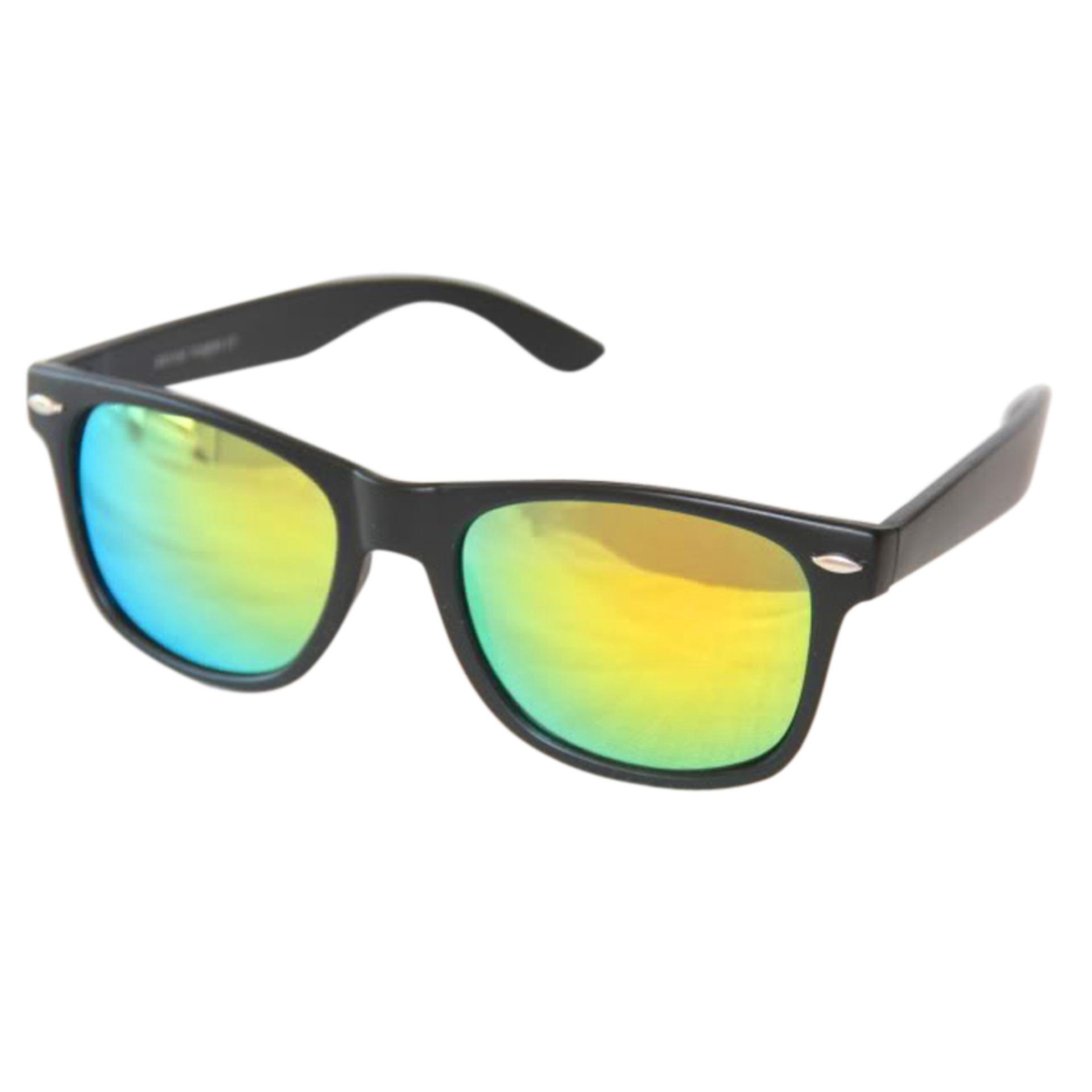 Retro Aviator Sunglasses Eyewear Mirrored Lens Kacamata 