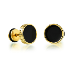 Retro Rock Pria/Wanita Anting-anting (emas)
