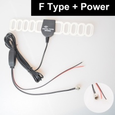 RHK Car Automobile TV Radio FM Antena Sinyal Amplifier BoosterDigital TV DVBT ATSC ISDB Analog untuk DVD Dash Mobil GPS Mobil StereosHead Unit-F Type Plug-Intl