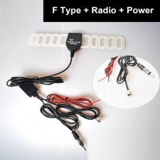 RHK Car Automobile TV Radio FM Antena Sinyal Amplifier BoosterDigital TV DVBT ATSC ISDB Analog untuk DVD Dash Mobil GPS Mobil StereosHead Unit-F Type + Radio Plug-Intl