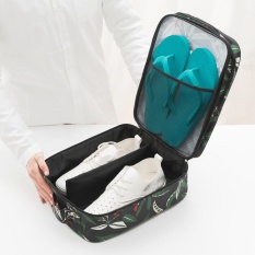 RHS Online Fashion Outdoor Waterproof Travel Shoes Storage Organiser Bag(Black) - intl