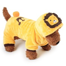 RHS Online Jaket Hoodie Singa Hewan Peliharaan Anjing Pakaian Kostum Mantel Hewan Peliharaan Sweater Ukuran M-Intl
