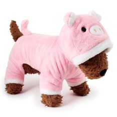 RHS Online Babi Hoodie Anjing Peliharaan Kostum Pakaian Peliharaan Mantel Sweter Ukuran S-Internasional