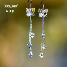 Ribuan Burung Rumbai Kupu-Kupu Anting-Anting 925 Sterling Perak