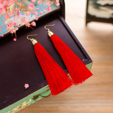 Ribuan Warna Mempelai Wanita Cina Merah Mempelai Wanita Anting