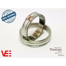 Ring Cincin Couple / Tunangan / Nikah / Pasangan / Single Titanium - Silver - RT03Silver