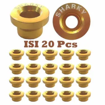 Ring Monel SHARKY Isi 20Pcs Bahan Logam Aluminium - Variasi Motor - Gold