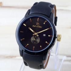 RIPCURL-DETROIT - MAN / WOMEN WATCH CHOCOLATE LEATHER STRAP TANGGAL AKTIF DETIK BAWAH