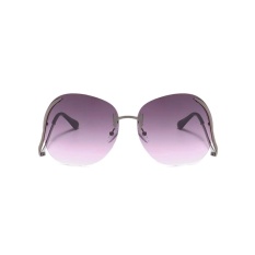 Romantis Wanita Transparan Besar Optik Lensa Sunglasses Merek Desainer Elegan-Intl