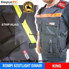 ROMPI BIKER SCOTLIGHT DINNIR KING Vest Kantong Besar Aksesoris Murah