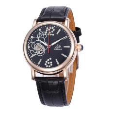 Rooroom Shenhua SHENHUA Baru FASHION LADY Rose Diamond Watches AliExpress Menjual Grosir (GoldBlack)