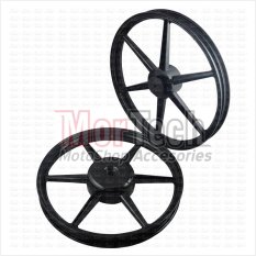 Rossi Velg Pelek Racing Rim - Ring 17 Mio J 110 cc Palang 6 Lurus Hitam 17-140 & 17-160