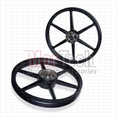 Rossi Velg Pelek Racing Supra X 100 cc Palang 6 Lurus Hitam 17-140 & 17-160