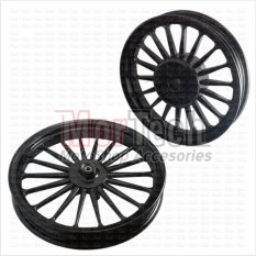 Rossi Velg Pelek Racing Tapak Lebar Vario FI 110 cc Galaxy Palang 18 Hitam 14-185 & 14-215