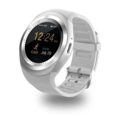 Bulat Layar Smart Watch Y1 Bluetooth Phone Watch Wear Kartu Dukungan WeChat QQ Online-Intl