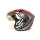 RR Helm /  Helmet Dewasa Merah List Abu