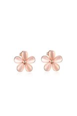 S dan F Model Panas Plum Dirancang Fashion Anting Mawar Emas Anting-Anting