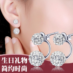 Anting Silver 925 Diamond Wanita korea