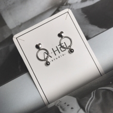 Anting S925 Sterling Perak Mini Anting-Anting Wanita Yang Bermoral Lahir