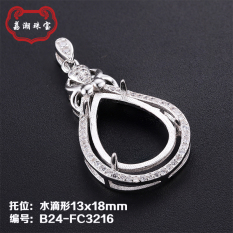 S925/18 Mm Mosaik Lilin Lebah Zamrud Asli Asli Permukaan Cincin Liontin