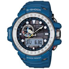 SALE - CASIO G-SHOCK GWN-1000-2A - GULFMASTER - Analog-Digital - Time Calibration - Altimeter - Multifunction - Jam Tangan Pria - Bahan Tali Resin - Biru