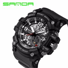 SANBA Merek Pria G Gaya Fashion Jam Tangan Sport LED Digital 30 M Tahan Air Pria Watch Analog Jam Tangan Elektronik Militer Digital Wrist Watch-Intl