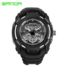 Sanda Merek Menonton Di Luar Ruangan Tahan Air Kalender S Shock Pria Militer Angkatan Darat Olahraga Jam G Baru Gaya Digital Dual Time Jam Tangan 711-Intl